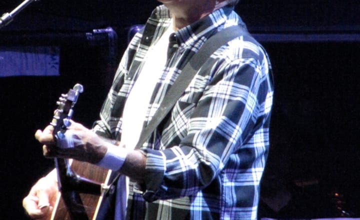 The Eagles on stage, the band whose feud spilled into on-stage threats in 1980.