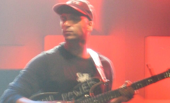 Rage Against the Machine live, the band that split when the democracy failed.