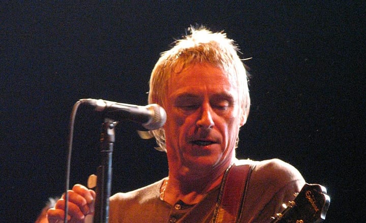 Paul Weller, who broke up The Jam at the peak of their success.