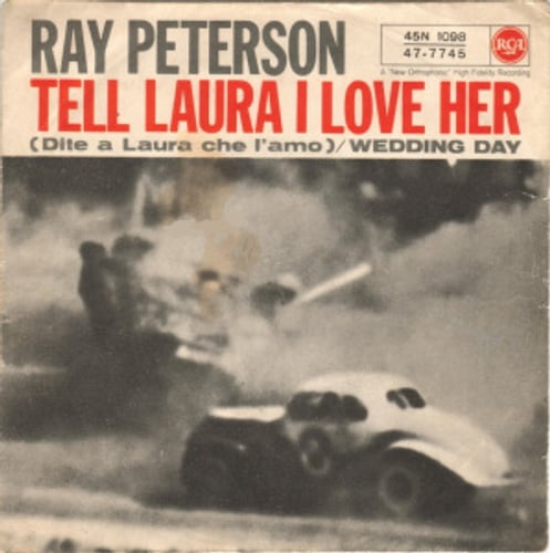 Ricky Valance - Tell Laura I Love Her single cover