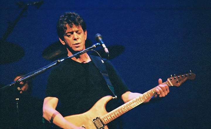 Lou Reed performing live