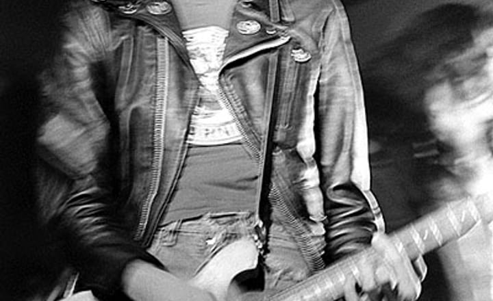 Johnny Ramone of the Ramones, 1977