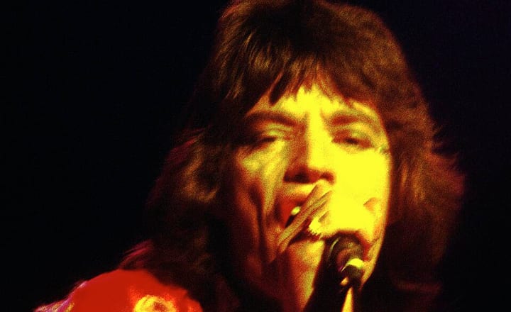 Mick Jagger with the Rolling Stones, early 1970s