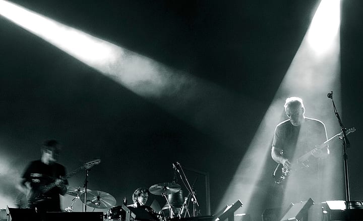 David Gilmour of Pink Floyd performing live