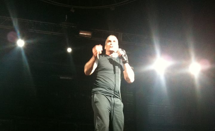 Henry Rollins on stage