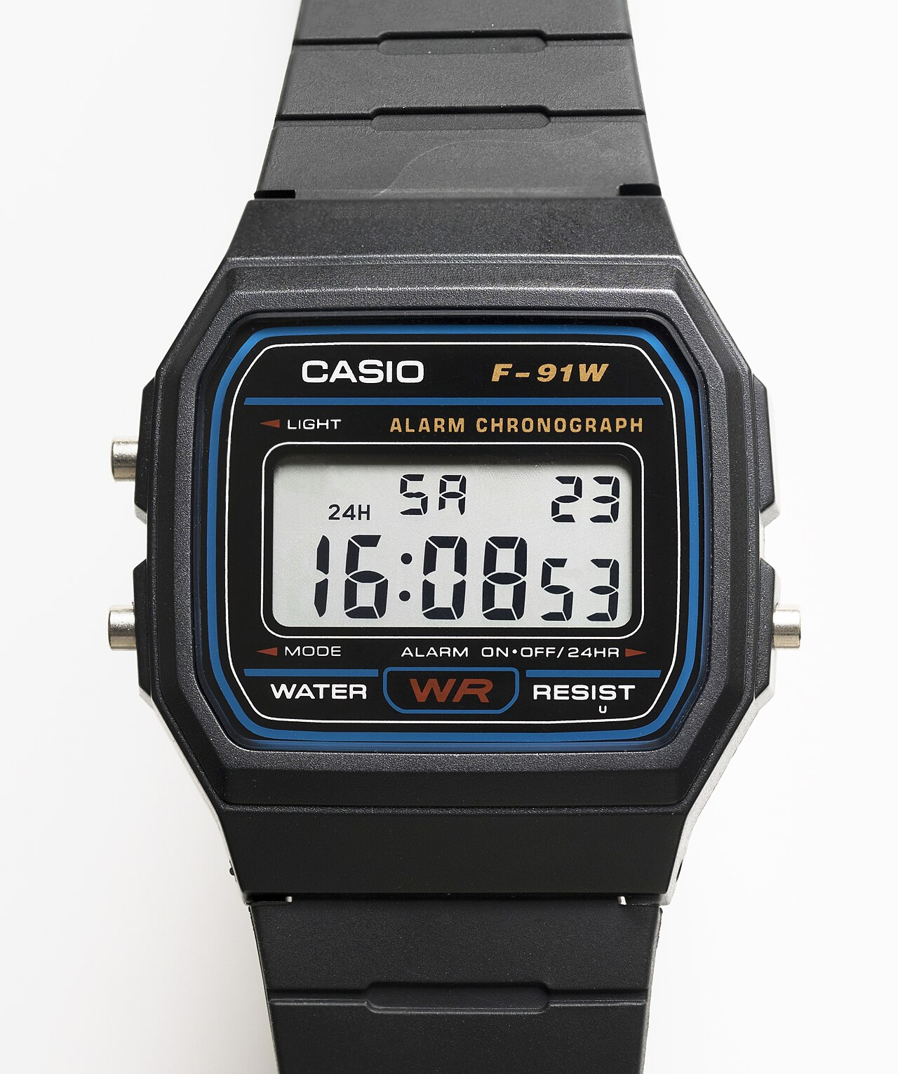 Counterfeit Casio F-91W digital watch