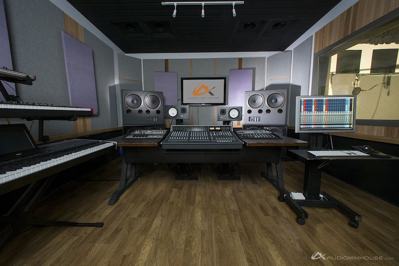 Solid State Logic (SSL) Matrix Mixing Console at Audio Mix House, Studio C (13430799763).jpg