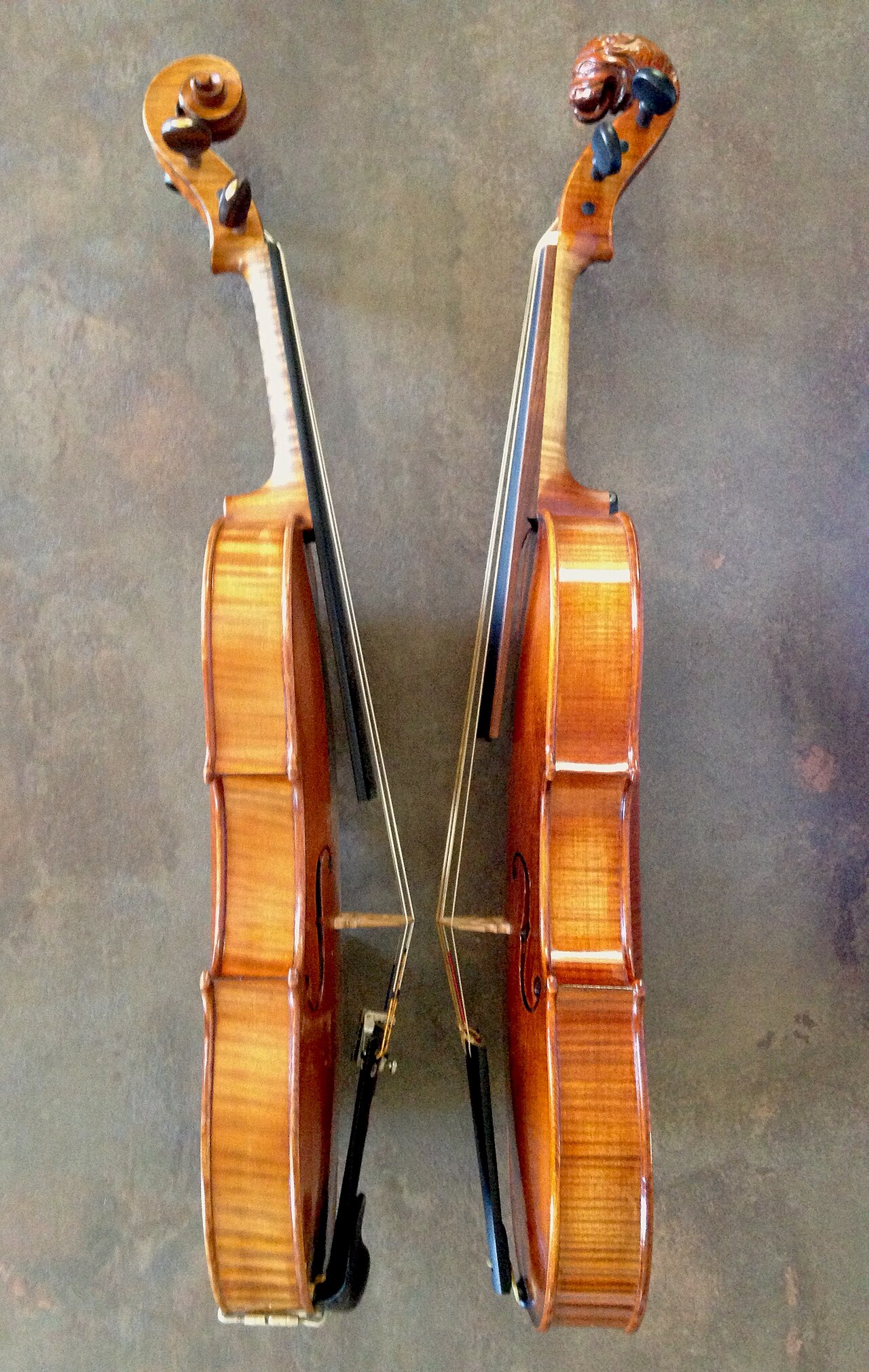 Baroque violin Walter Mahr, 2010 - Violin Joseph Chevrier, 1889