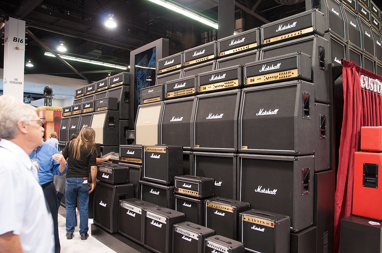 Marshall stacks of stacks - 2014 NAMM Show.jpg