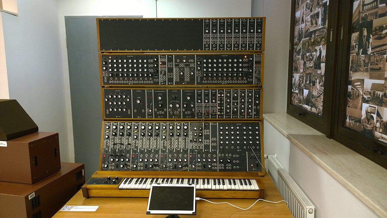 1973 Moog modular synthesizer.jpg